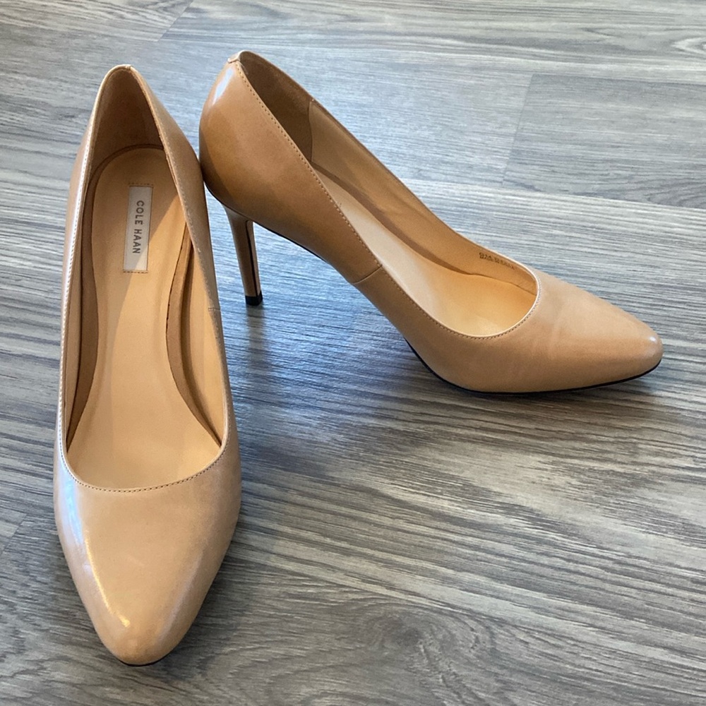 Cole Haan 3.75 Inch Tan Pump Heels *GREAT CONDITION - Pairs w/ Jeans or Dresses!
